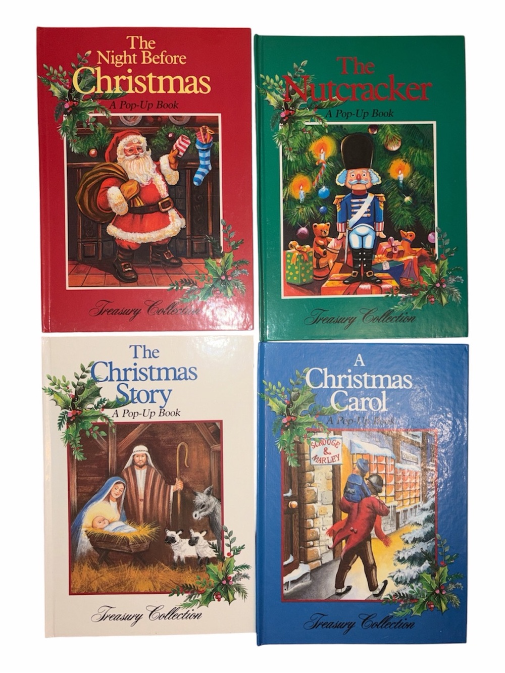 Set of 4 Pop-up Christmas Treasury Collection Hardcover books